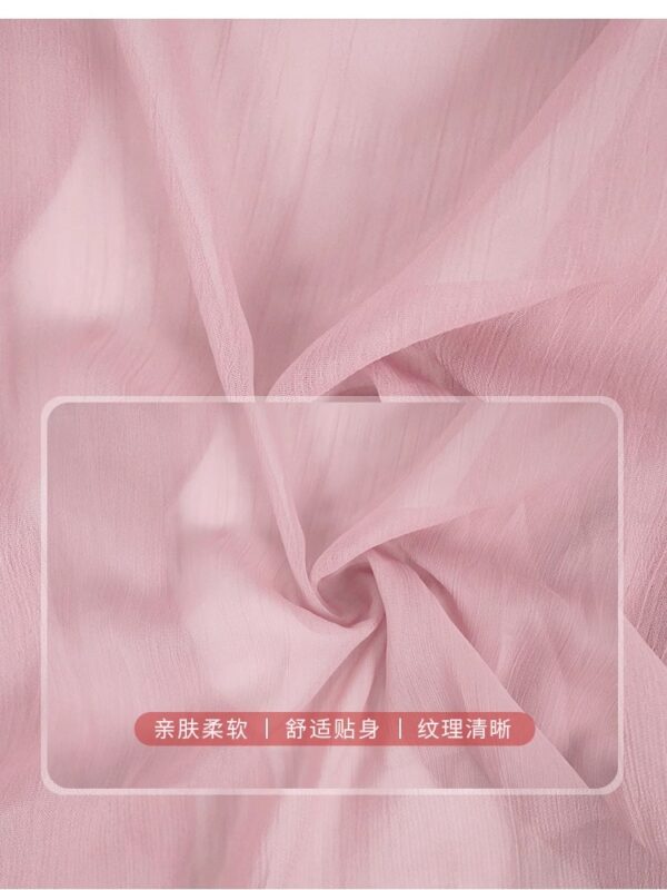 Sling skirt with blouse and tulle top 2025 summer new high-end ruffle flared sleeve chiffon shirt - Image 4