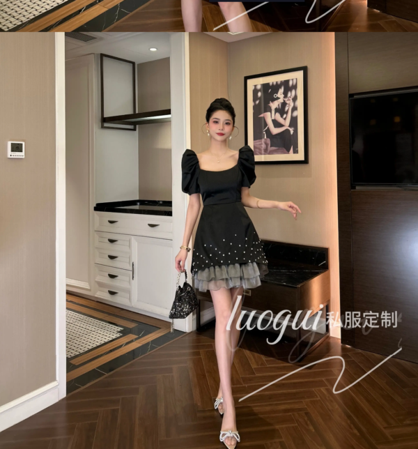2025 new diamond short skirt European fashion new satin fabric high-end ultra short skirt