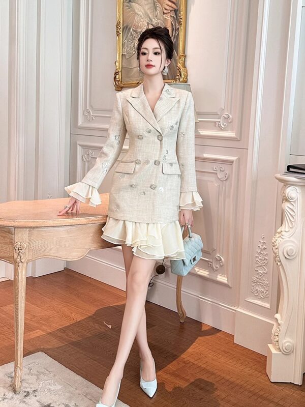 【Original by designer】Exquisite dresses for formal occasions, autumn and winter, old Qian style outfits for women's high-end suits - Image 6